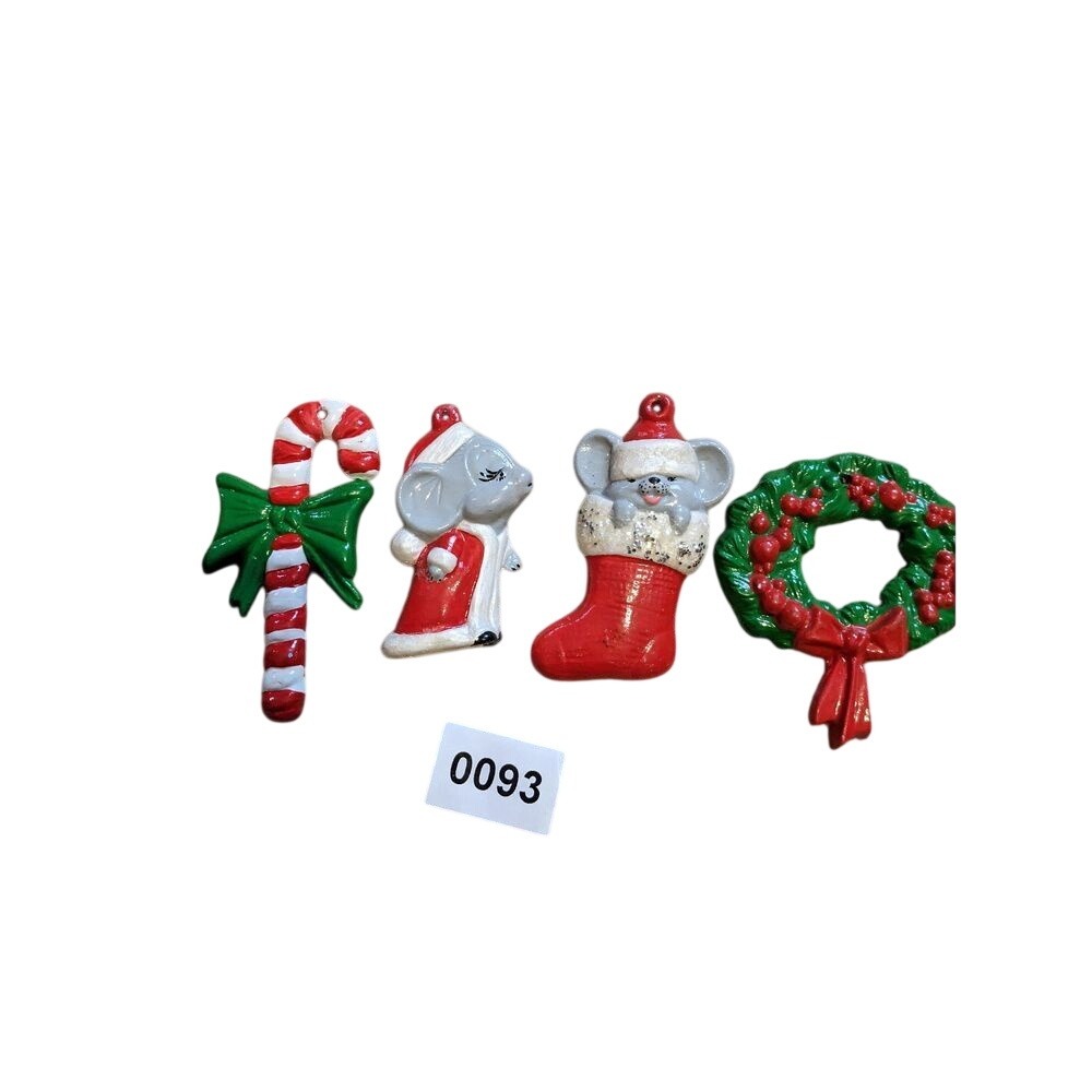 Christmas ceramic ornaments wreath mouse 093‎